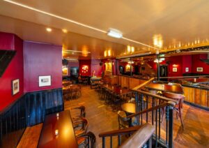 An inviting function room for hire in a charming pub
